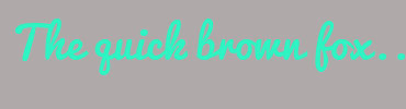 Image with Font Color 2FF3C2 and Background Color B0A9A9